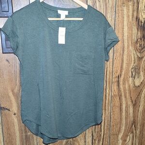 LOFT Olive Short Sleeve Tee Women's Size S